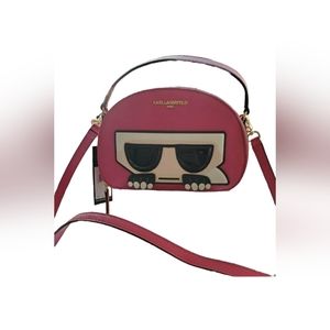 Karl Lagerfeld pink crossbody purse